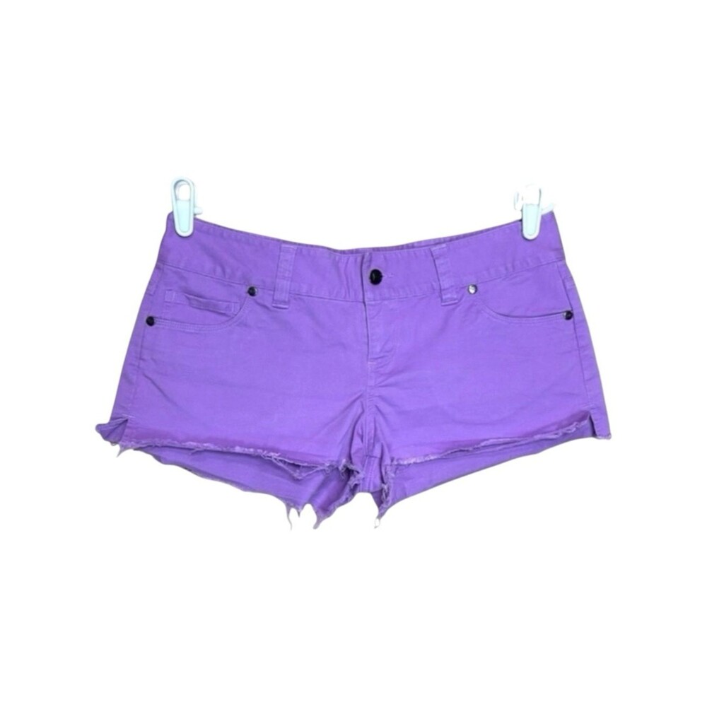 Under Armour Heat Gear Purple Denim Cutoff Jean Shorts Womens Size 8 Coastal